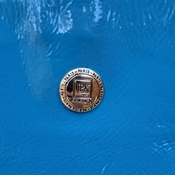 JPK Paris 75 Blue Patent Leather Large Work Travel Tote - Picture 3 of 16